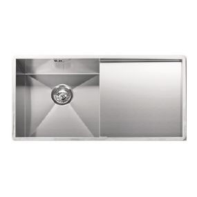 Evier inox cuve 40x40cm Design égouttoir droite