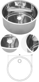 Cuve ronde inox